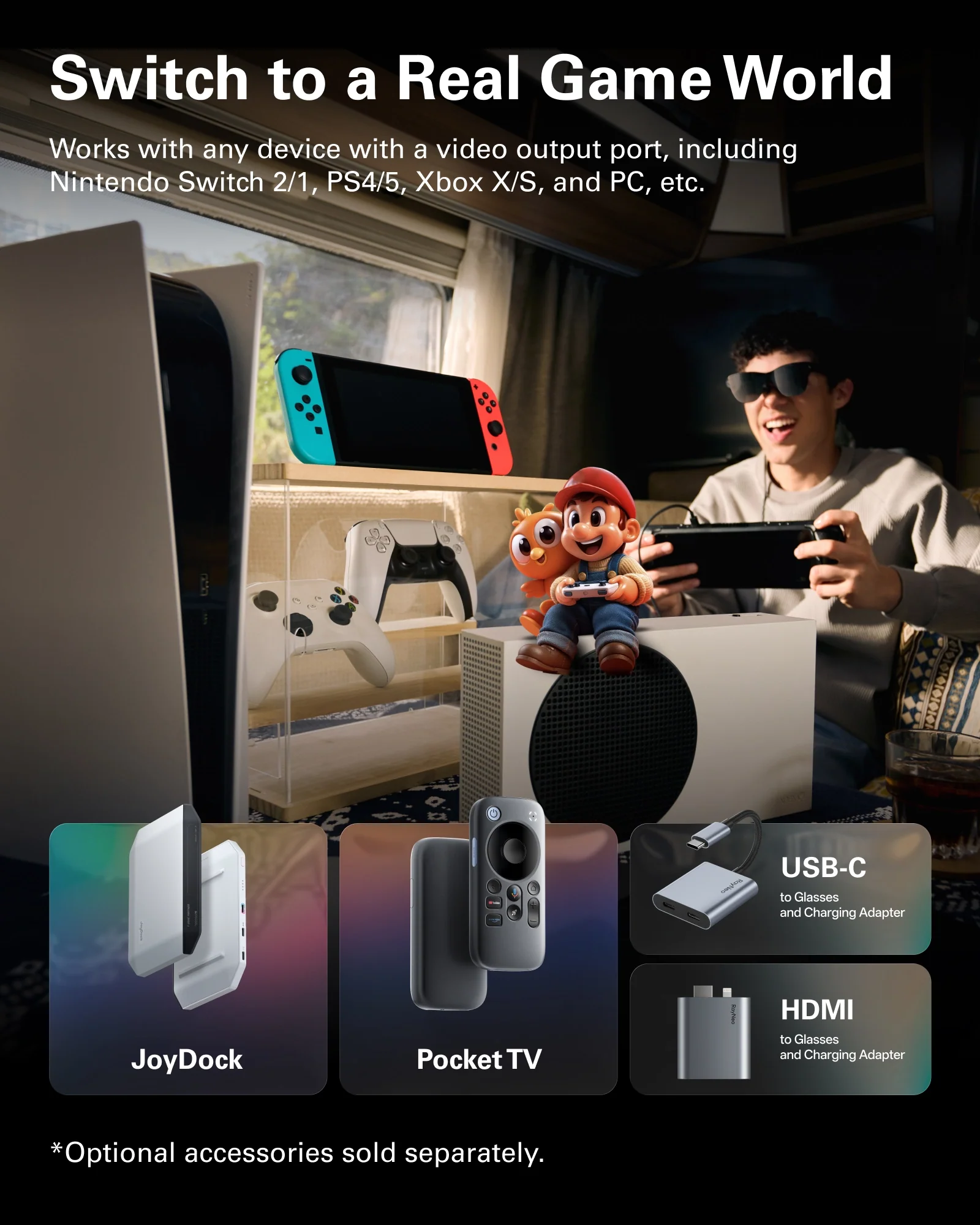 Air 3s Pro AR Glasses : Ultimate 201" Display with 1200nits for Pro Entertainment - Image 9