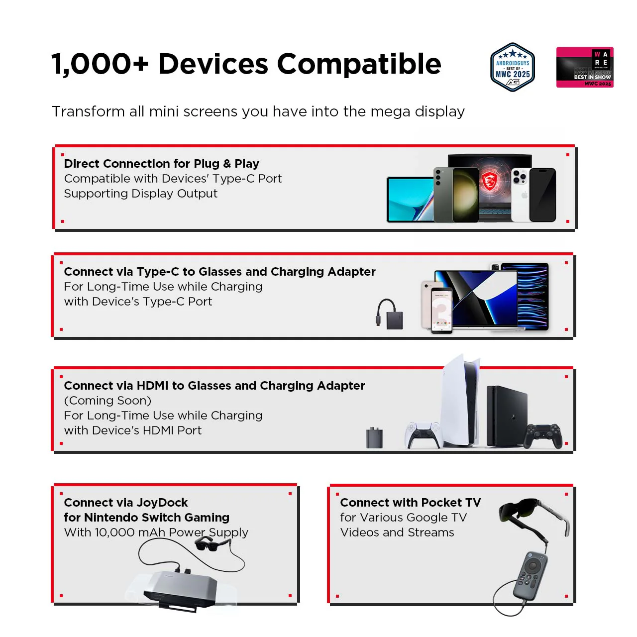 Air 3s AR Glasses : Your Essential 201" Portable Cinema for Movies & Games - Image 6