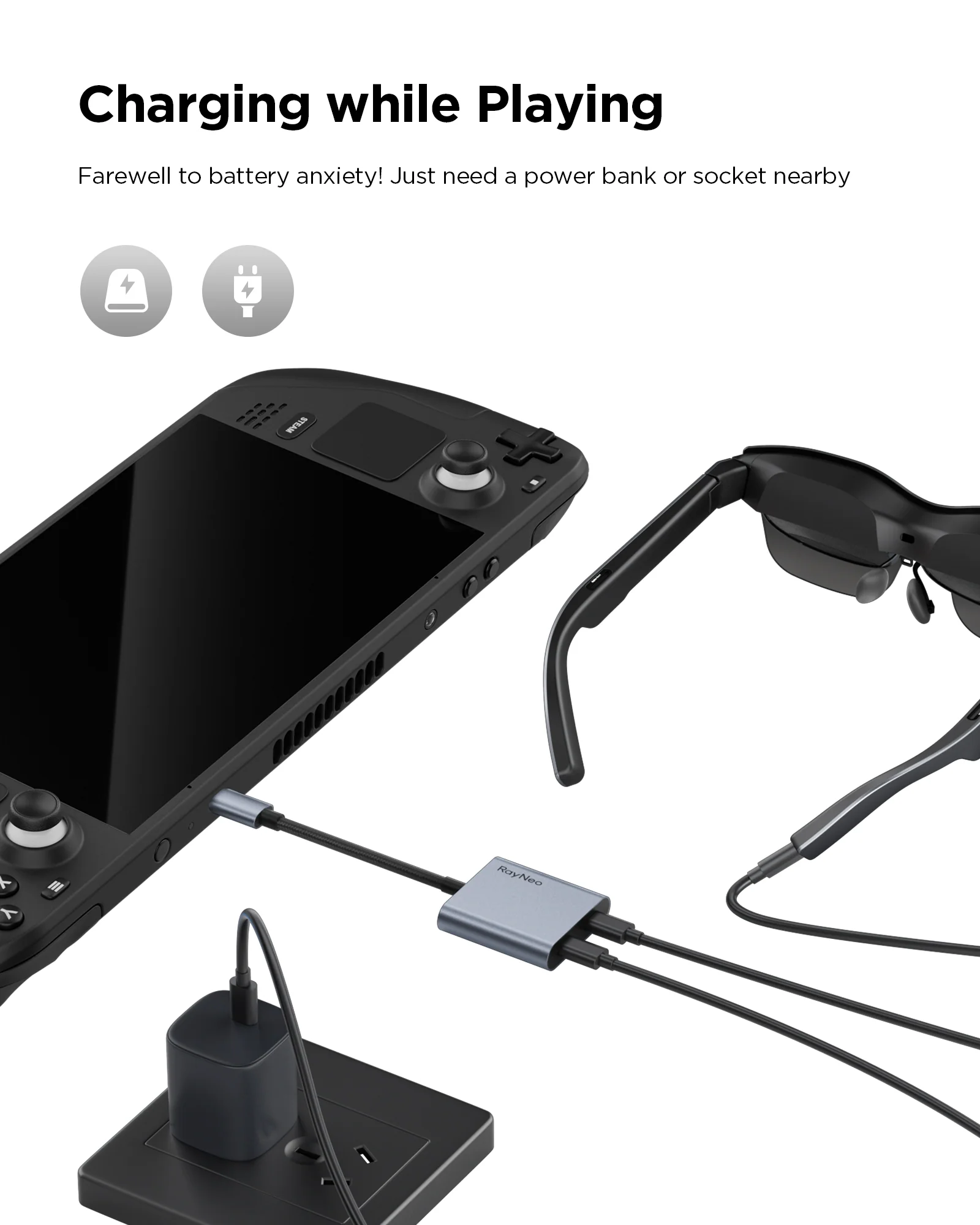RayNeo USB-C to Glasses Charging Adapter - Image 5