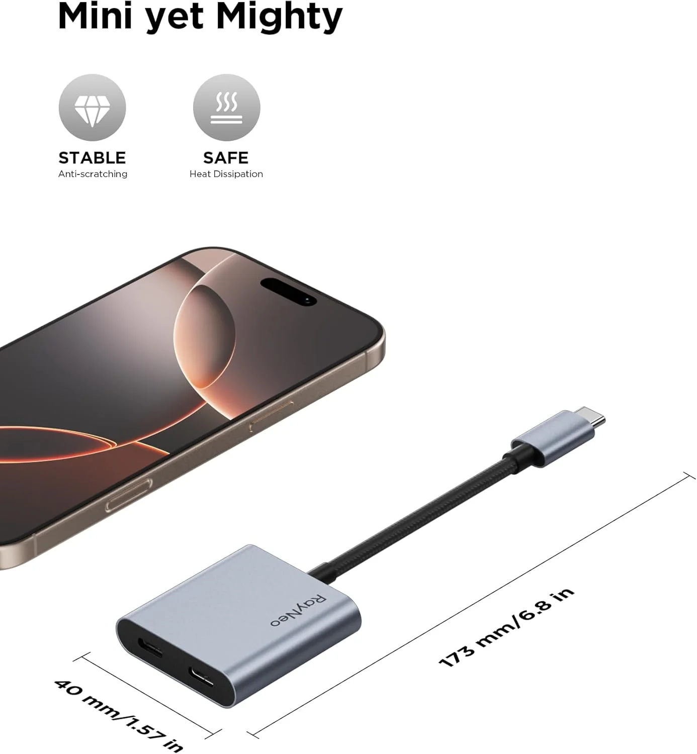 RayNeo USB-C to Glasses Charging Adapter - Image 6